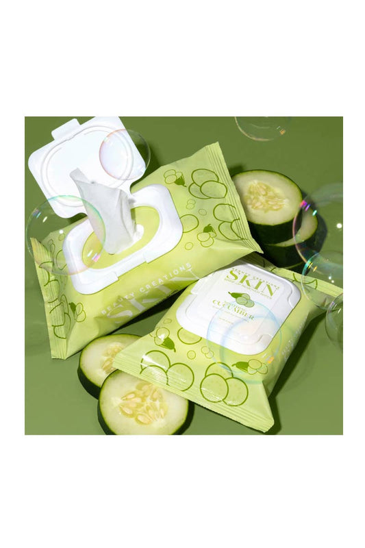 Pineapple Beauty - Beauty Creations SKW-02  Makeup Remover Wipes Cucumber - 6pc