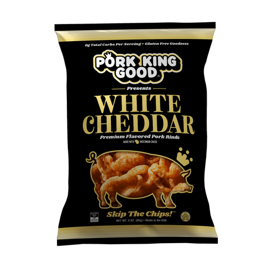 White Cheddar Pork Rinds 3 oz