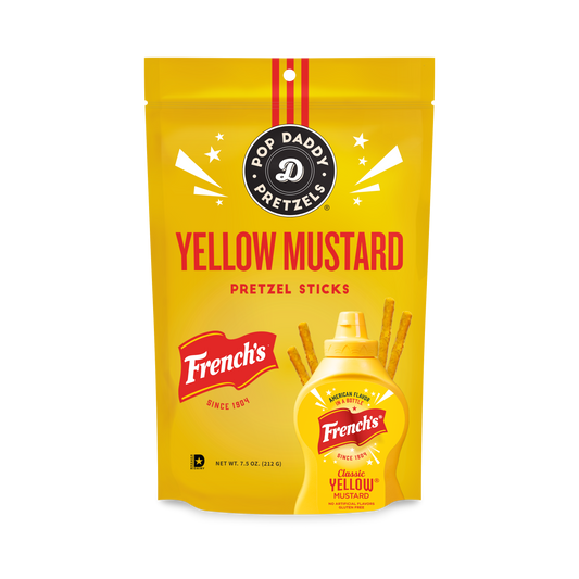 Pop Daddy Snacks - Seasoned Pretzels - 7.5oz - French's Mustard