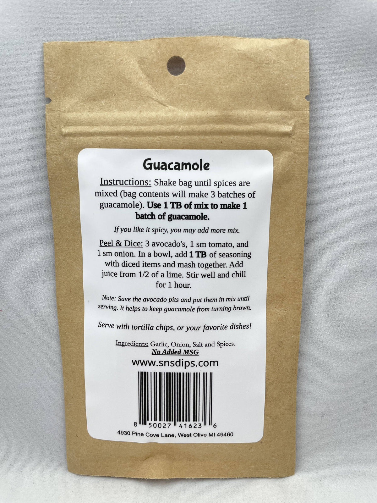 SnS Dips - Guacamole Mix