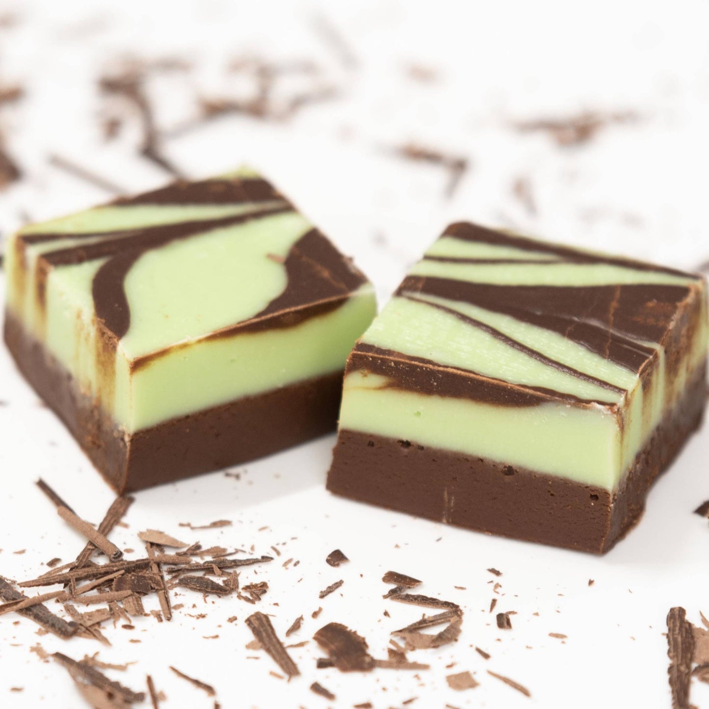 Valley Fudge & Candy - Mint Chocolate Swirl Fudge 1 piece