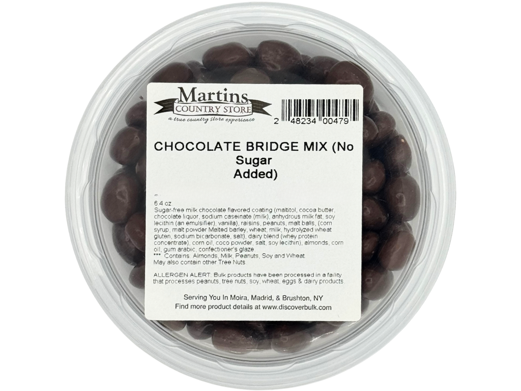 Martin's Country Store LLC - CHOCOLATE BRIDGE MIX No Sugar Added 6.4oz