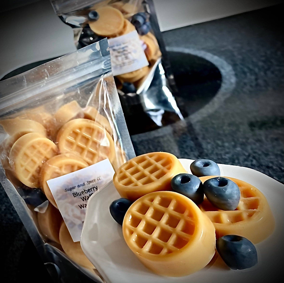 Sugar and Spice Custom Creations - Blueberry and Waffle Wax Melts / Food Like Wax Melts: 2