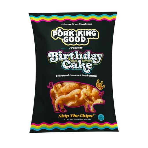 Birthday Cake Flavored Pork Rinds 3oz
