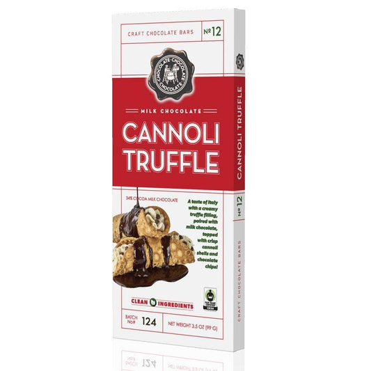 Chocolate Chocolate Chocolate Company - NO 12 - Milk Cannoli Truffle Bar 3.5 OZ