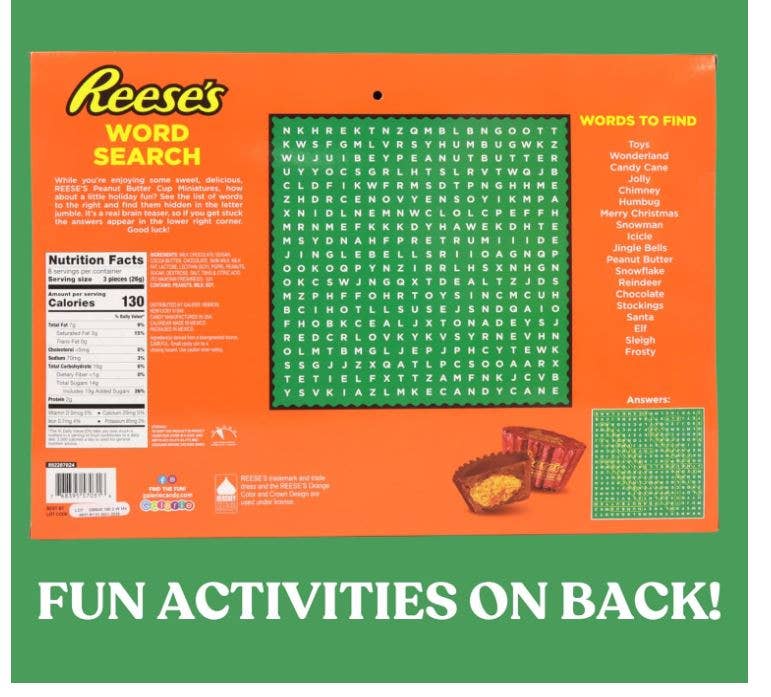 2024 Reese’s Peanut Butter Cup Advent Calendar, 24-Day Count