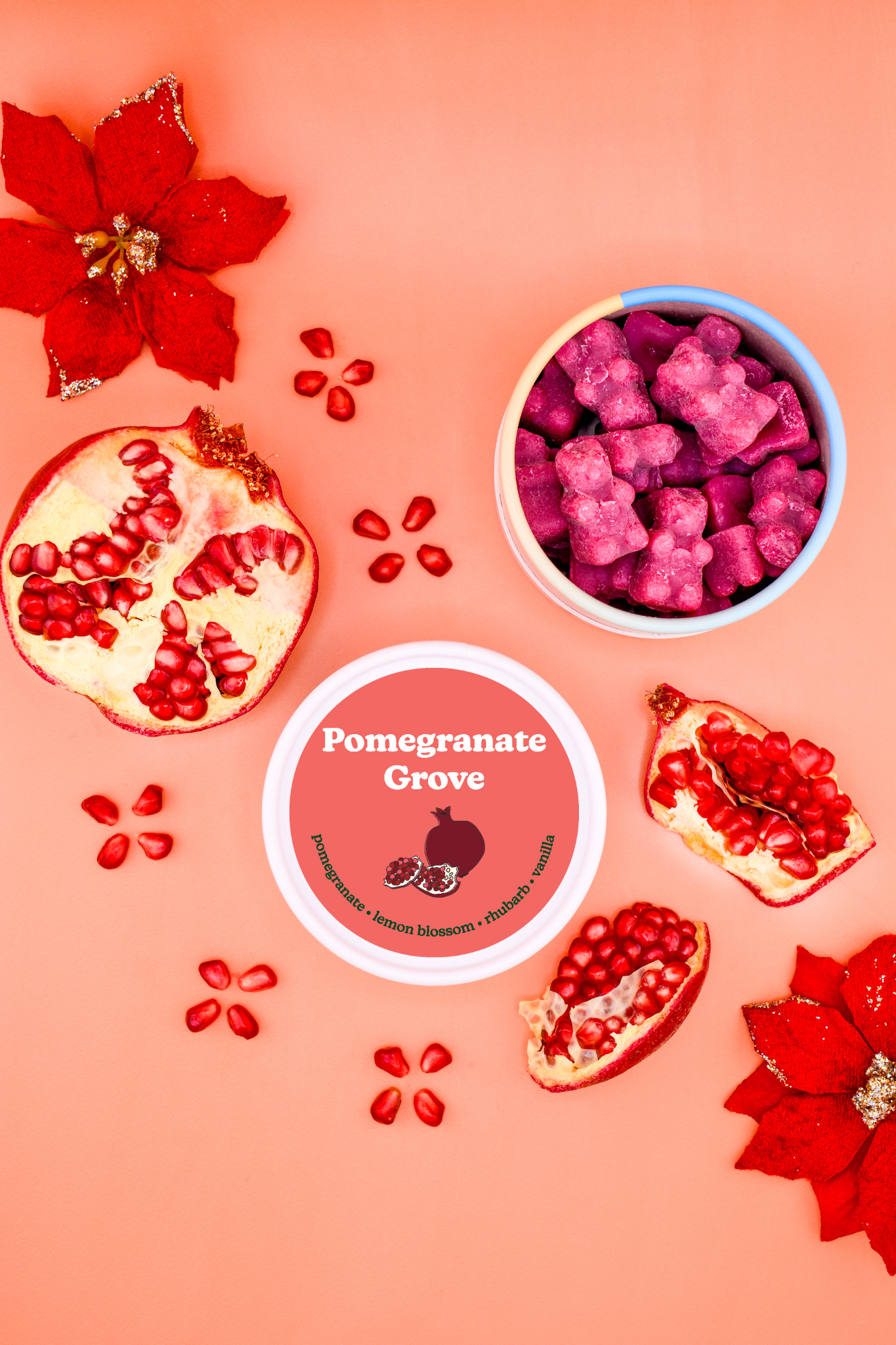 LIMITED EDITION: Pomegranate Grove Wax Melts - Eco Tin 4 oz