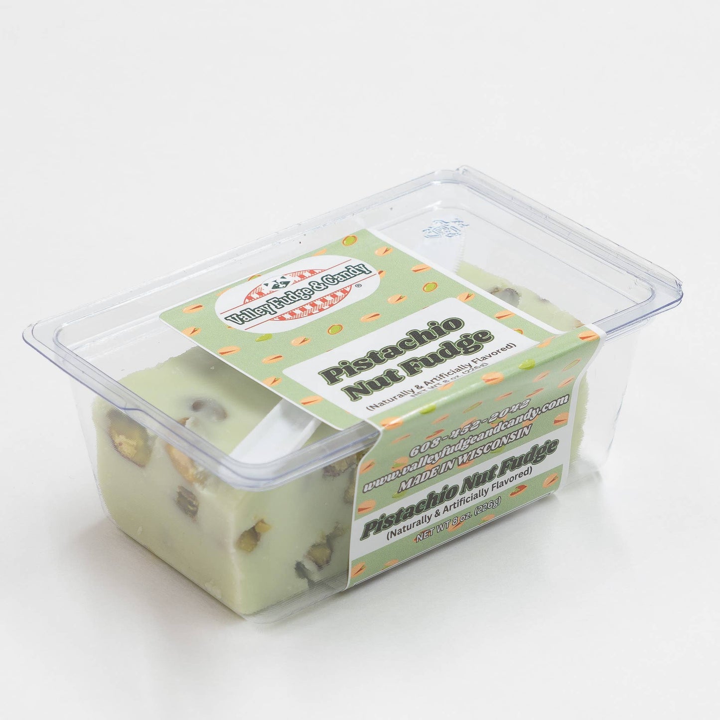 Valley Fudge & Candy - Pistachio Nut 1/2 lb. Fudge Bar