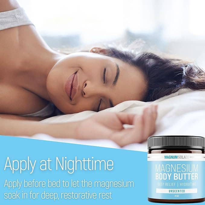 nighttime Magnesium  for Better Sleep - Unscented 4oz
