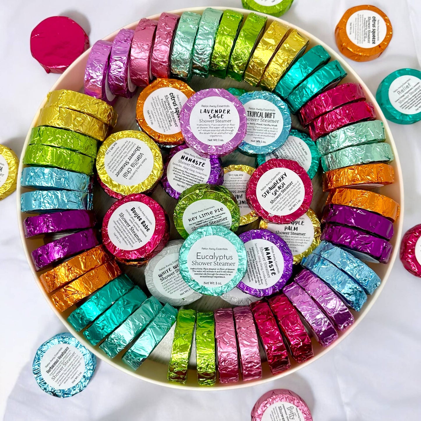 Relax Away Essentials - Single Shower Steamer - Aromatherapy : Cardigan sunset