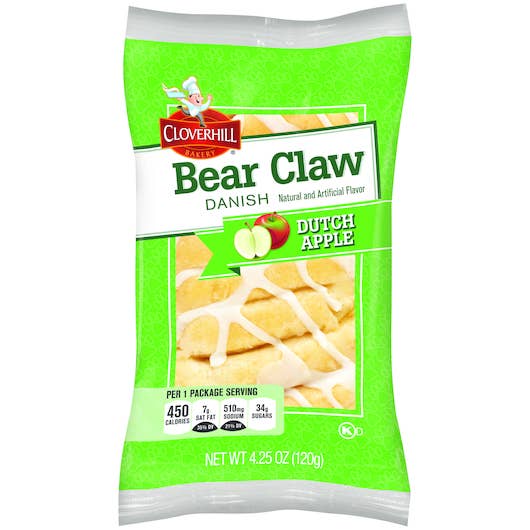 Cloverhill Apple Claw Danish 4.25 oz
