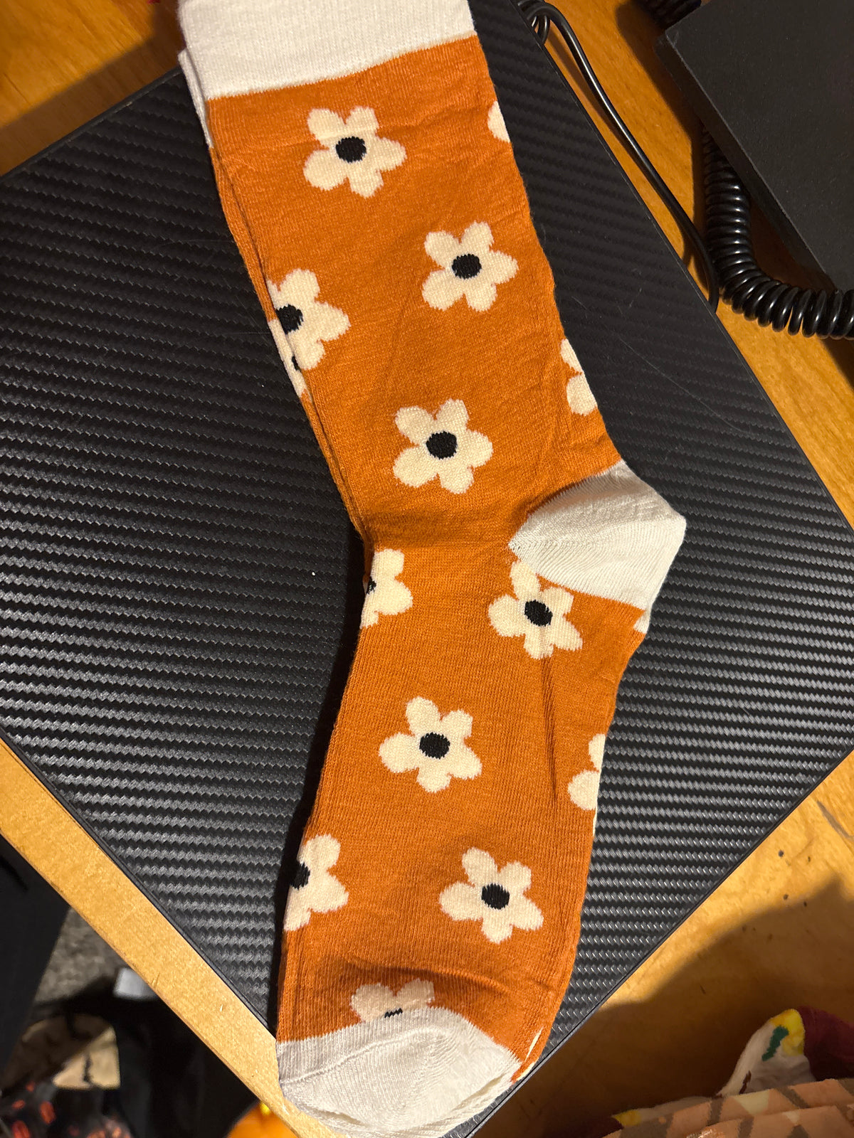 Fall flower socks