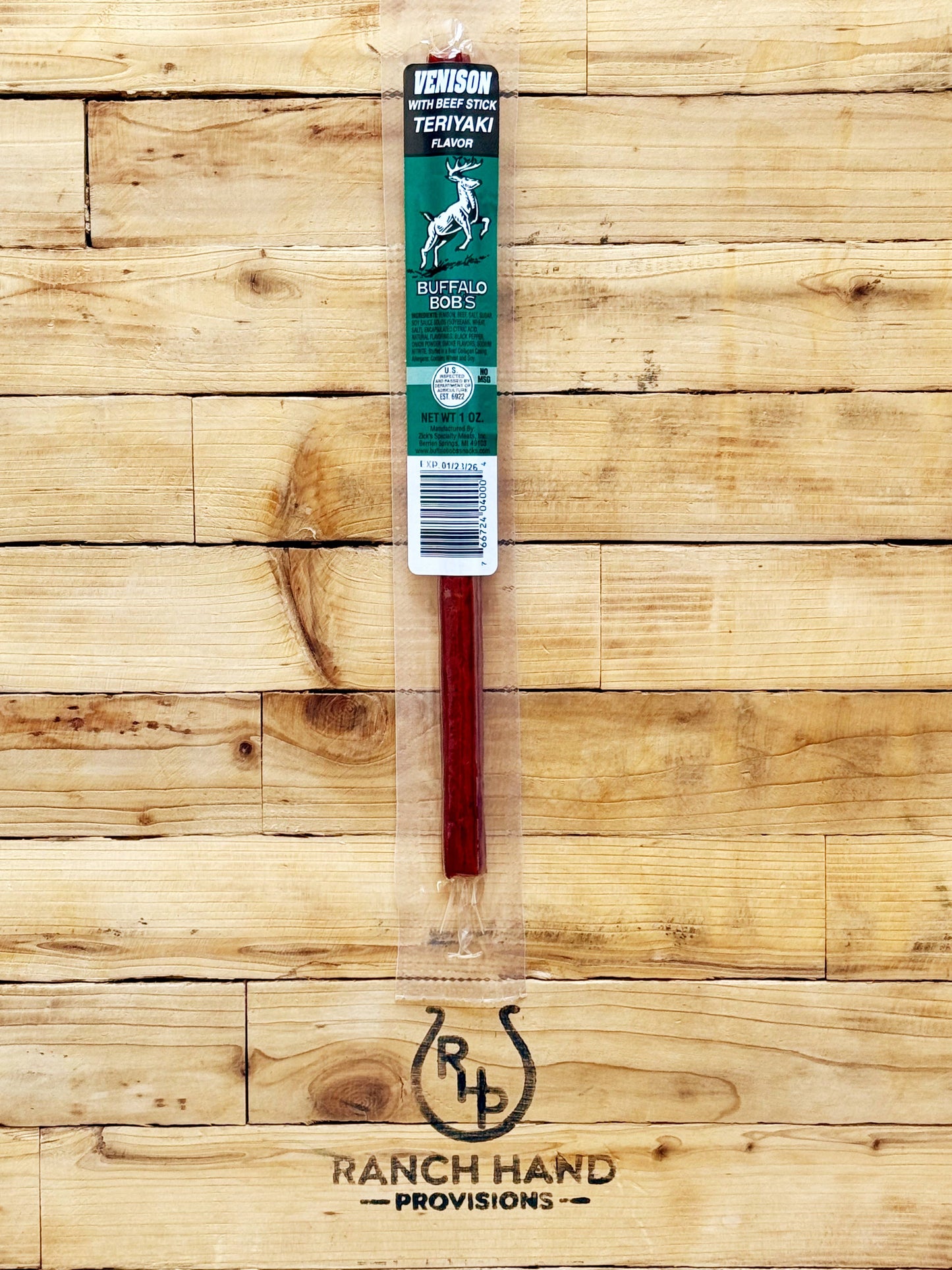 Ranch Hand Provisions - Venison Teriyaki Stick