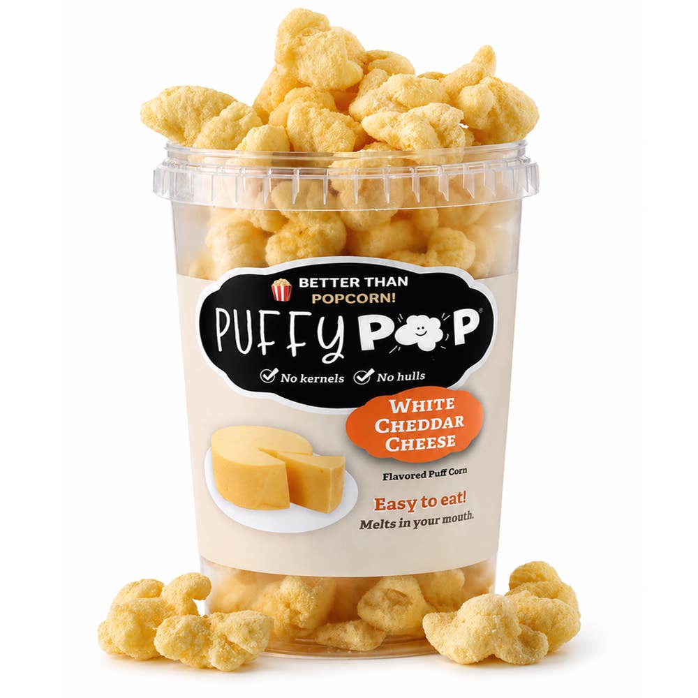 Puffy Pop - White Cheddar Cheese   - (4 oz)