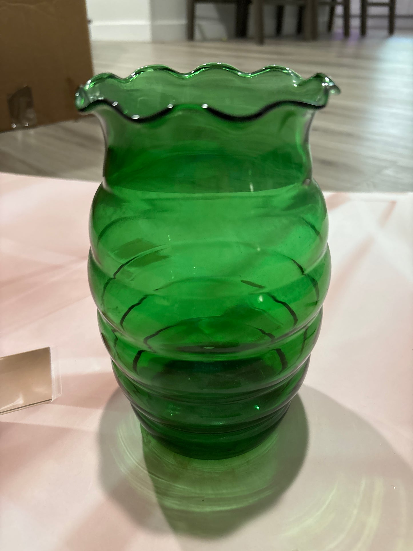 Green vase