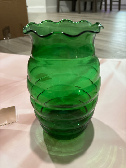 Green vase