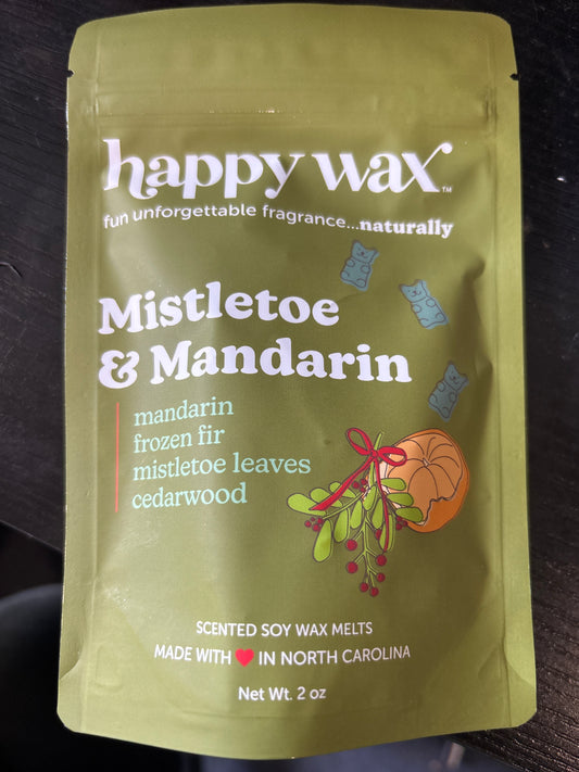 Happy wax mistletoe and mandarin