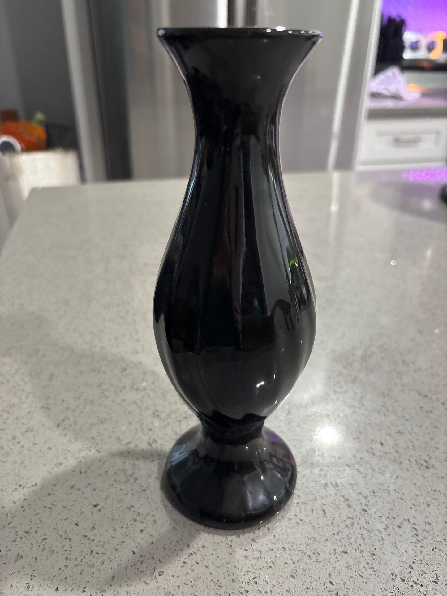 Black vase