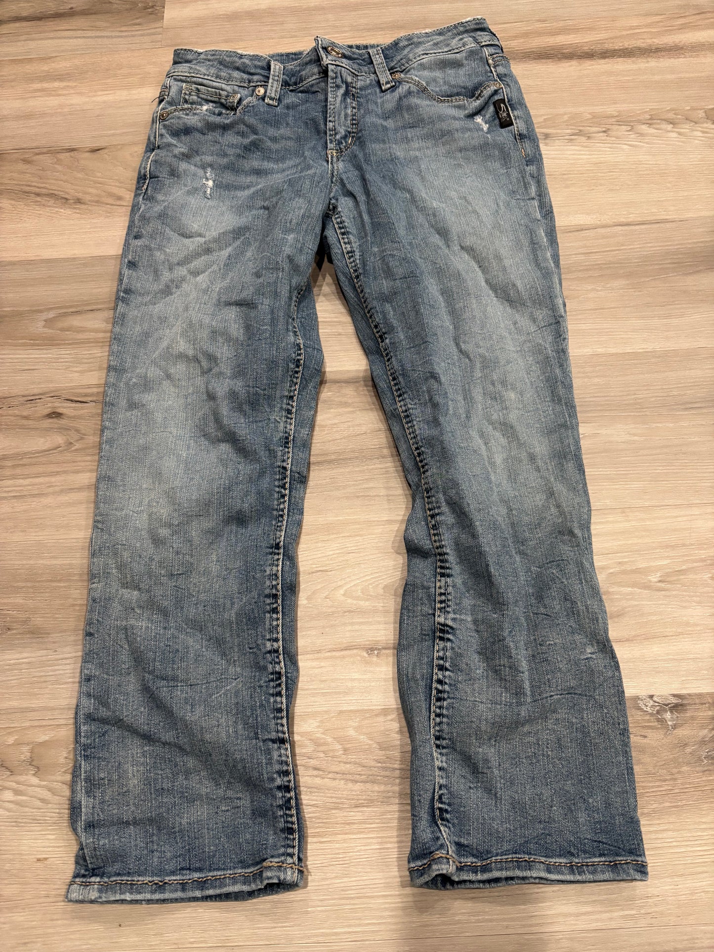 28 silver jeans capris