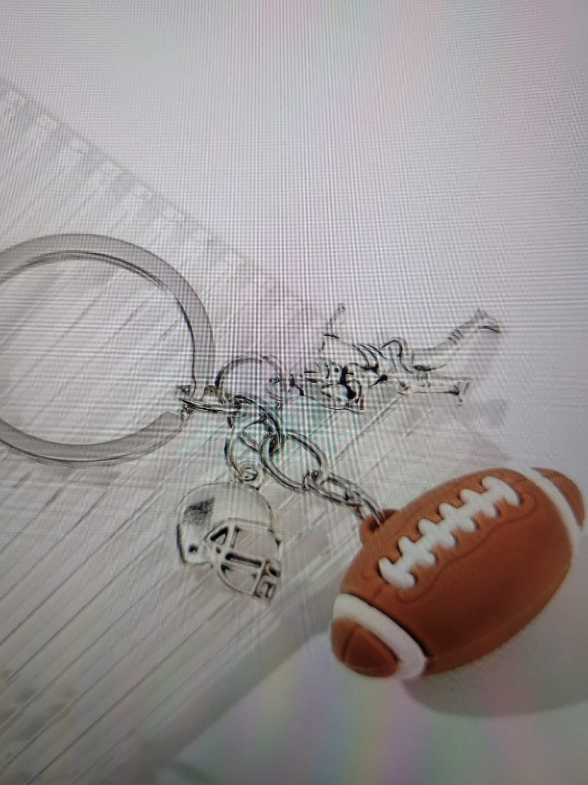 Football keychain