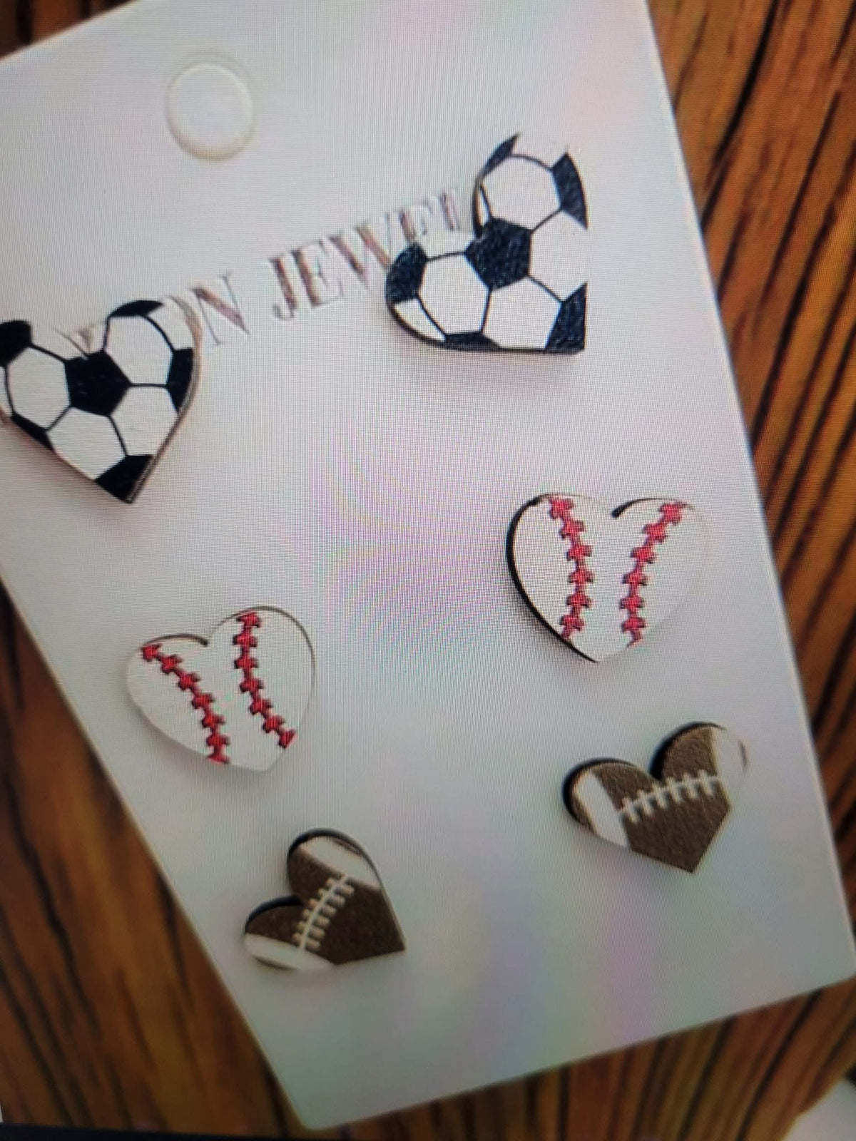 3 pairs surprise sports earrings