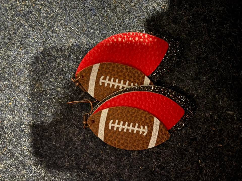 Football earrings