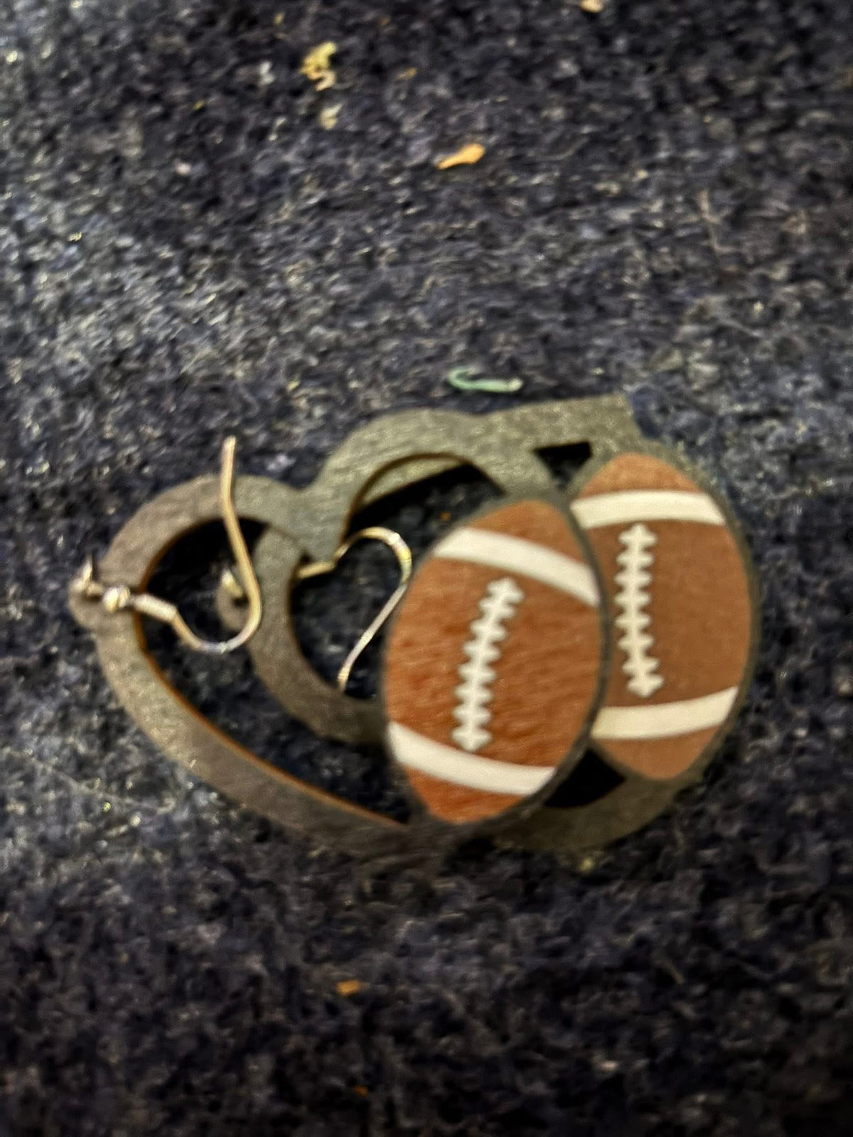 Football earrings