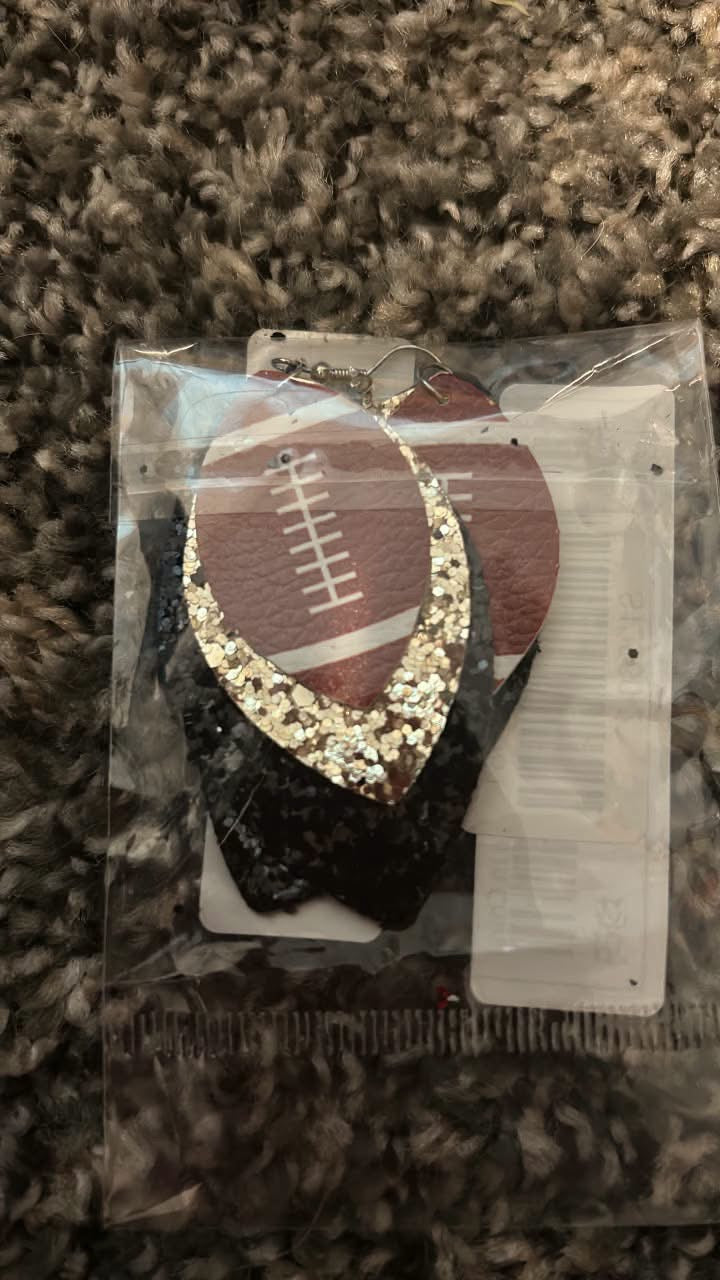 Football earrings