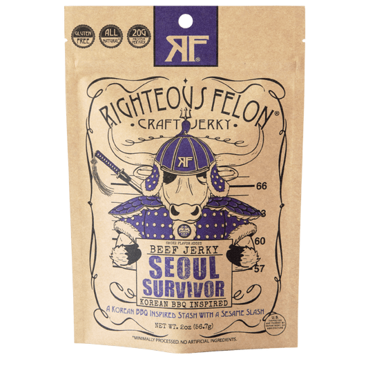 Righteous Felon Craft Jerky - Seoul Survivor Korean BBQ Beef Jerky