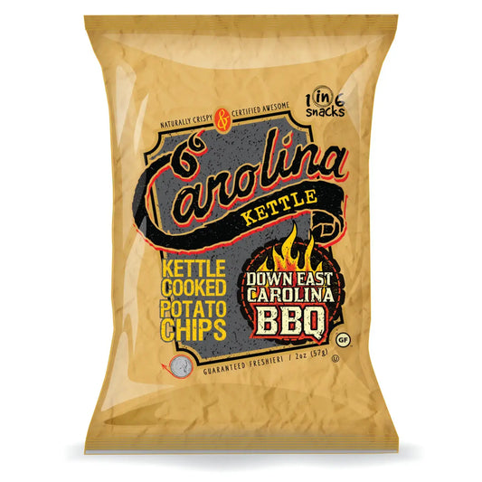 1 in 6 Snacks- Carolina Kettle chips - BBQ Carolina Kettle Chips 5 oz