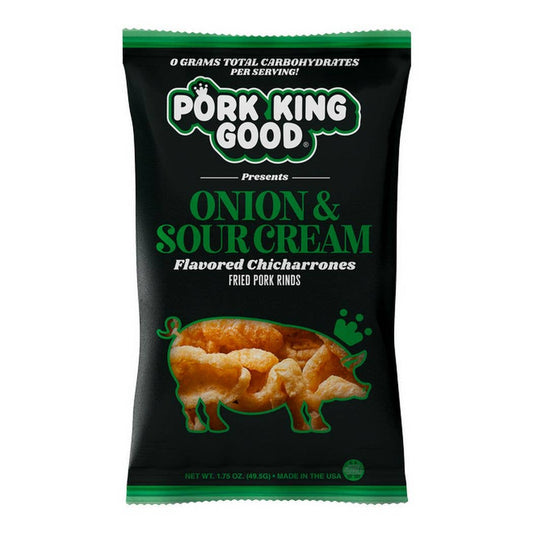 Onion & Sour Cream Pork Rinds  1.75oz Bag