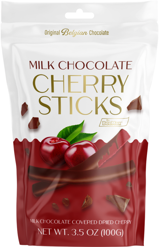 Beemax - Milk Chocolate Covered Dried Cherry Sticks