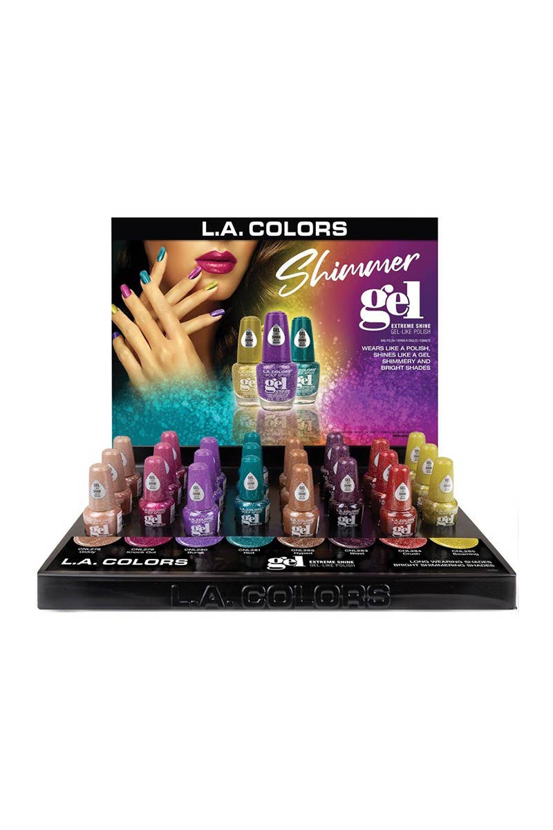 Pineapple Beauty - LA Colors CLAC452 Shimmer Gel Polish - 24pc