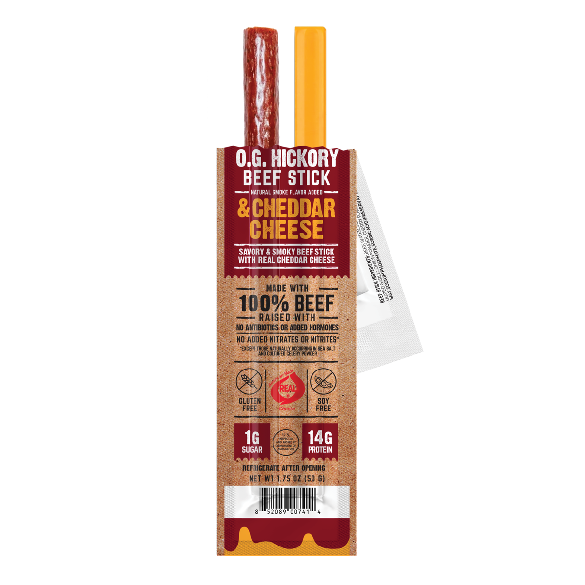 Righteous Felon Craft Jerky - Righteous Felon Beef & Cheddar Cheese Stick Combo - 10 Pack