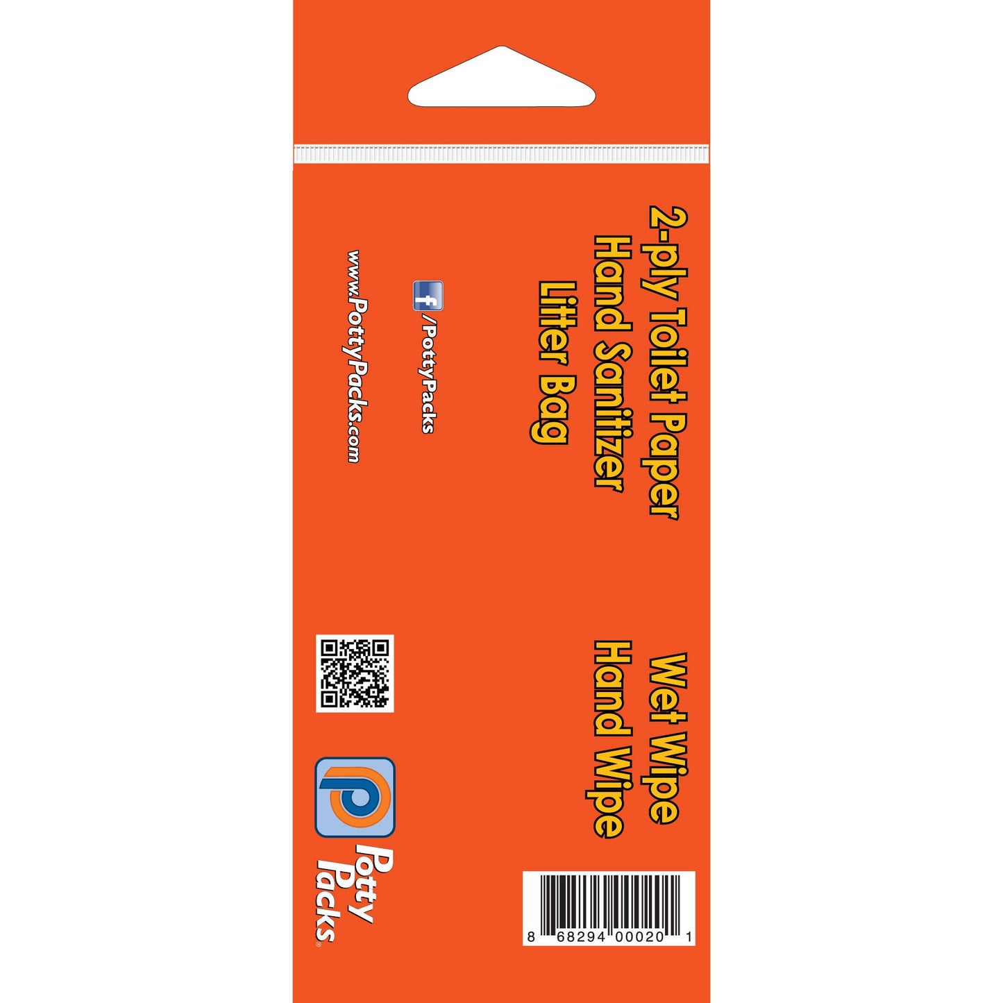 Potty Packs - SH!T Kit - Wet Wipes Included