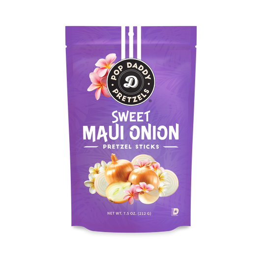 Pop Daddy Snacks - Seasoned Pretzels - 7.5oz - Sweet Maui Onion