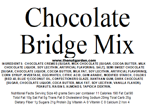 Bridge Mix, Chocolate (12 oz)
