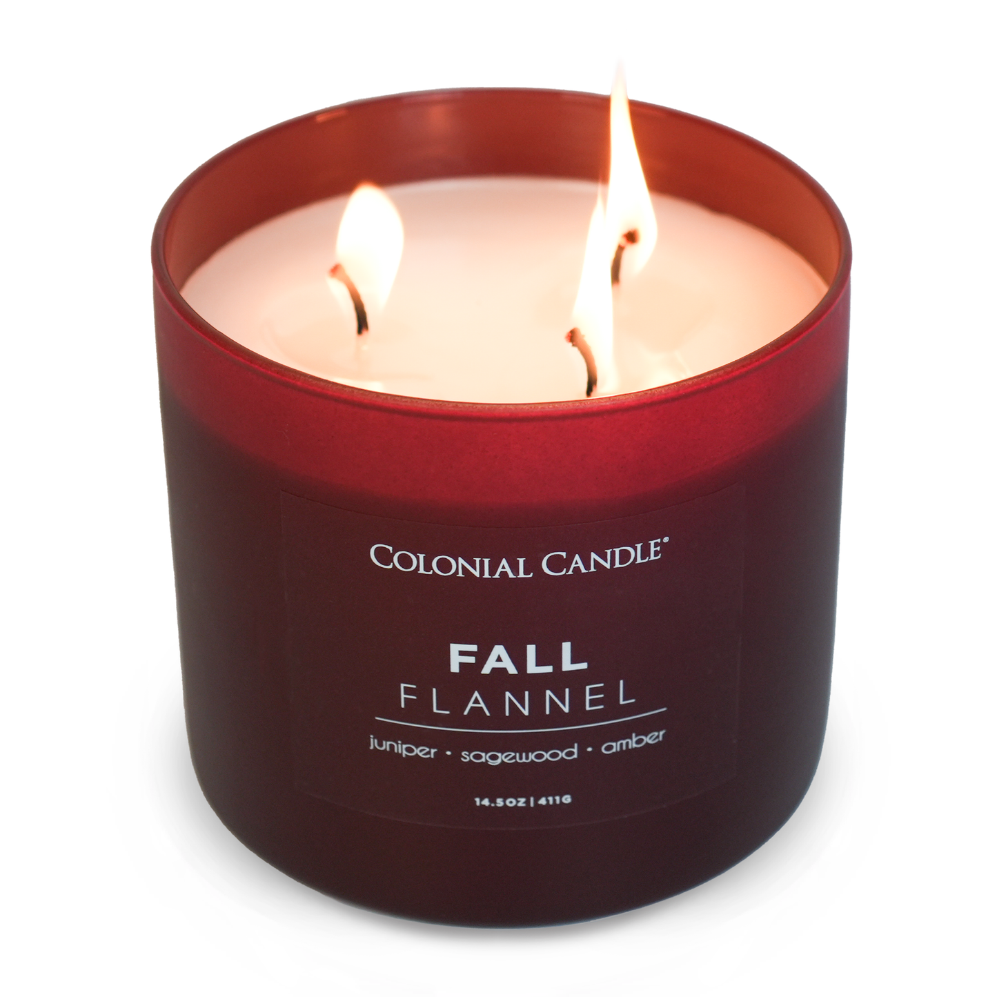 MVP Group International INC - Fall Flannel Scented Jar Candle, Soy Blend Wax, 14.5oz