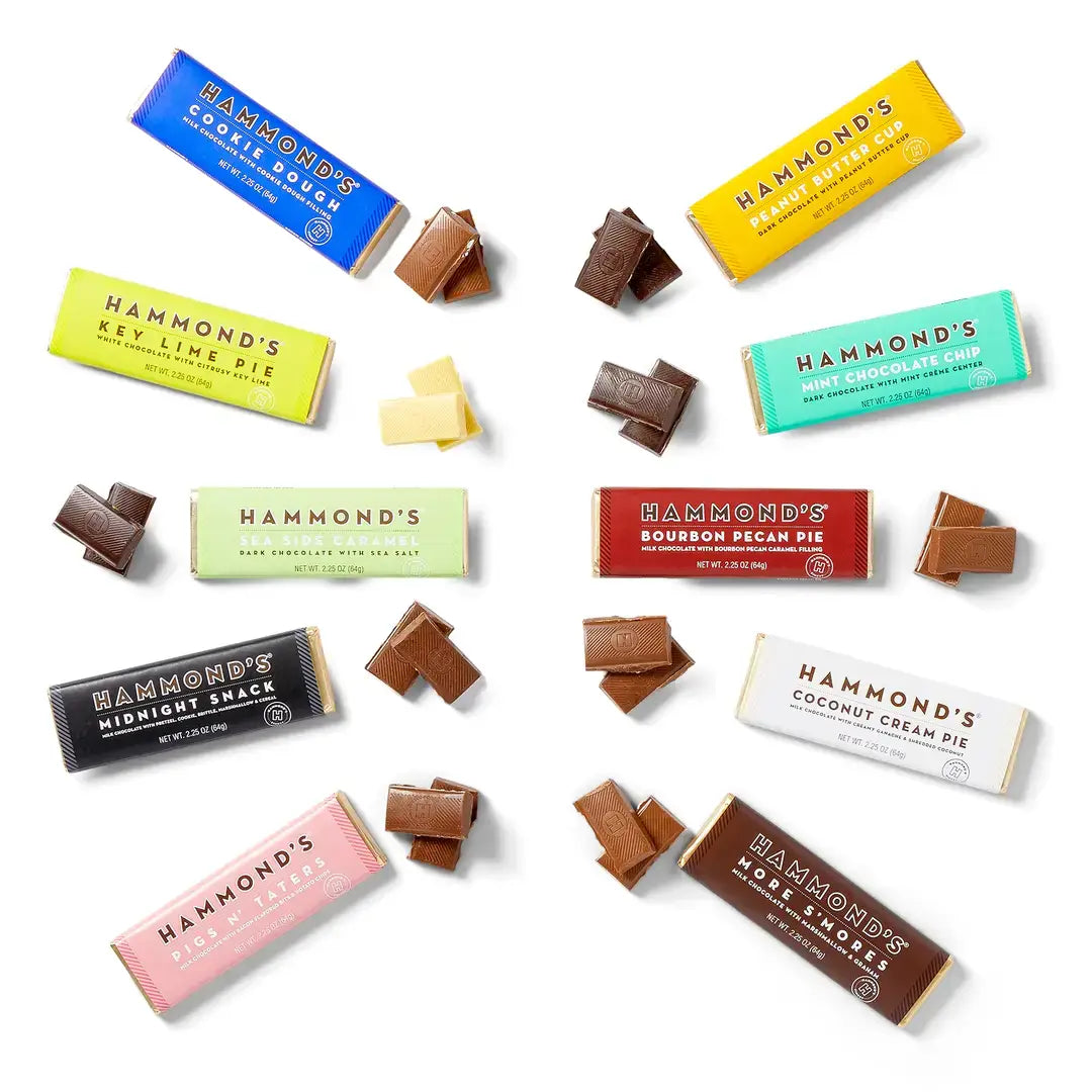 Hammond's Candies - Candy Bar - Dark Chocolate - Mint Chocolate Chip - 2.25 oz