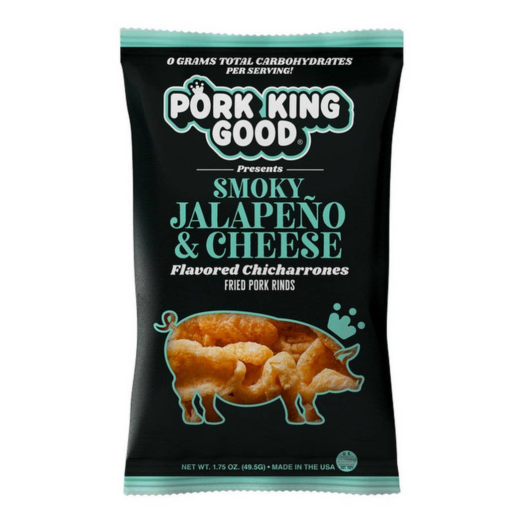 Smoky Jalapeno &Cheese Pork Rinds  1.75oz Bag