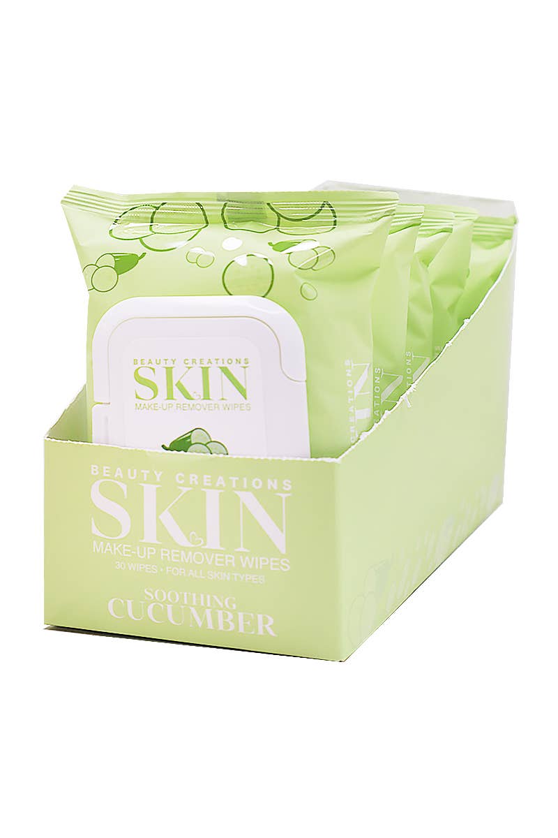 Pineapple Beauty - Beauty Creations SKW-02  Makeup Remover Wipes Cucumber - 6pc