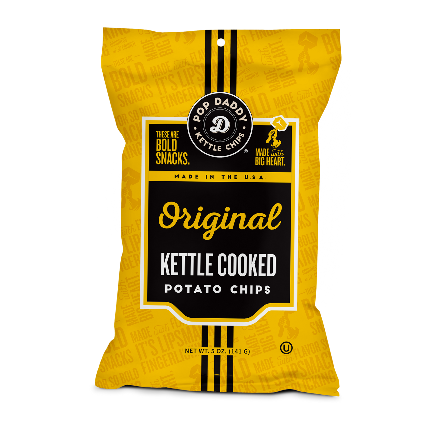Pop Daddy Snacks - Original Kettle Cooked Potato Chips 5.0 oz