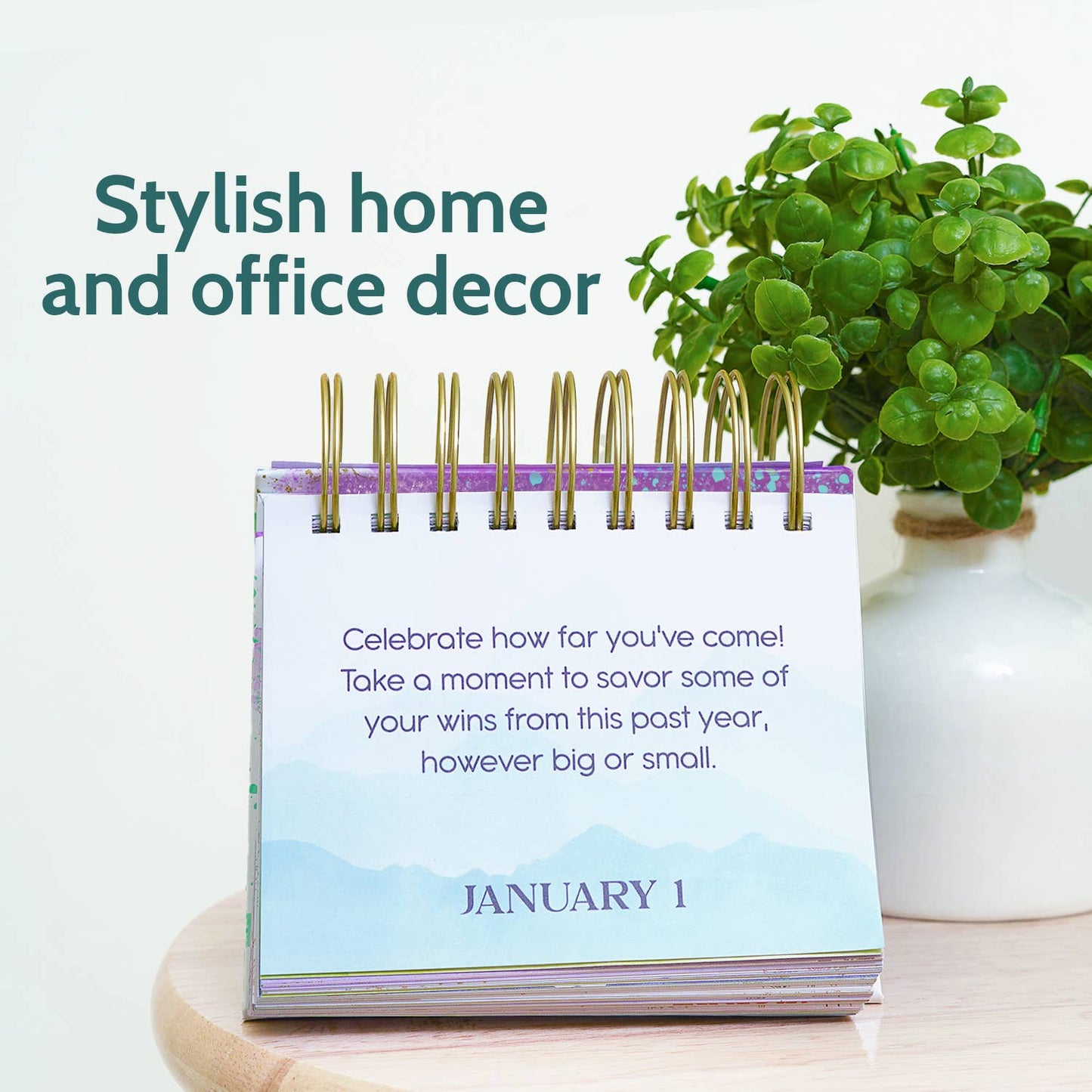 Motivational Daily Flip Calendar - Perpetual Desk Calendar