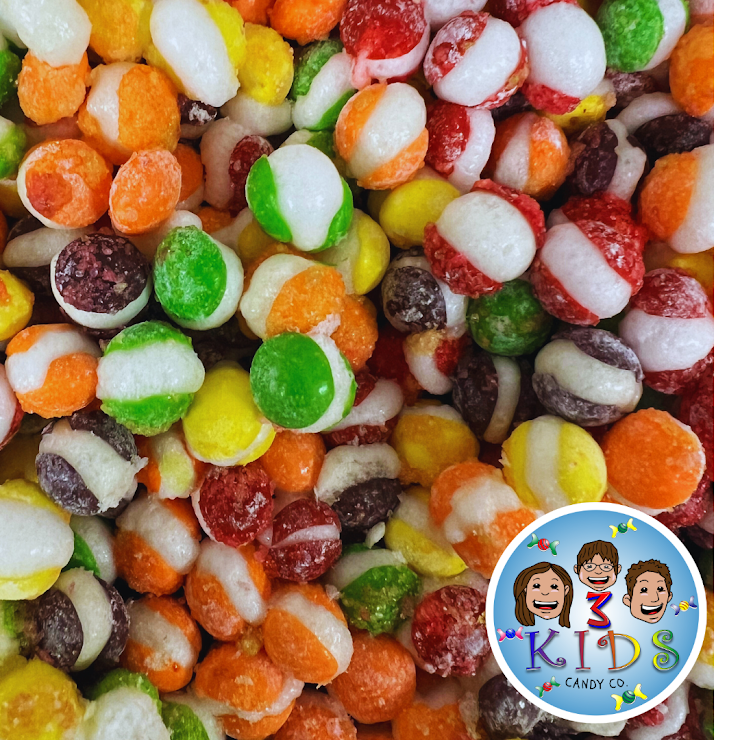 Freeze Dried Rainbow Crunchies Sour(Made from Sour Skittles)