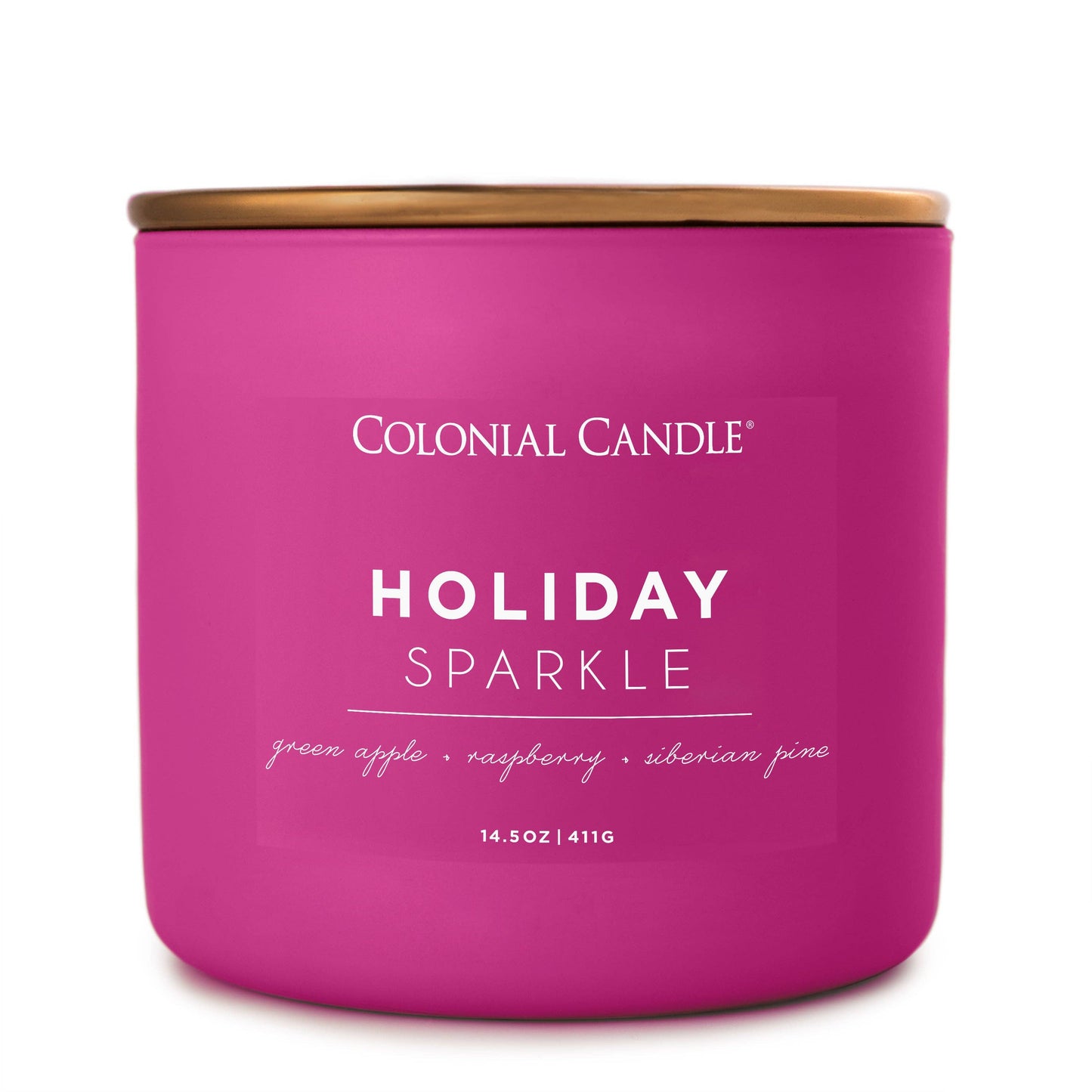 MVP Group International INC - Holiday Sparkle Scented Jar Candle, Soy Blend Wax, 14.5oz