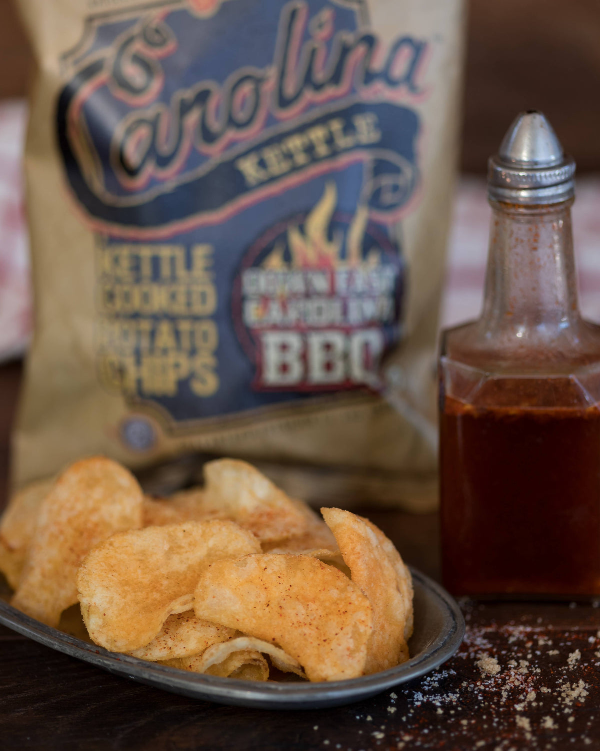 1 in 6 Snacks- Carolina Kettle chips - BBQ Carolina Kettle Chips 5 oz