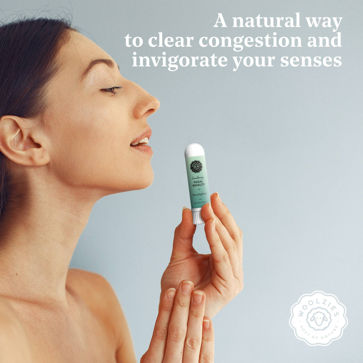 Woolzies - Aromatherapy Nasal Inhaler - Natural Essential Oil Blends: Good Mood