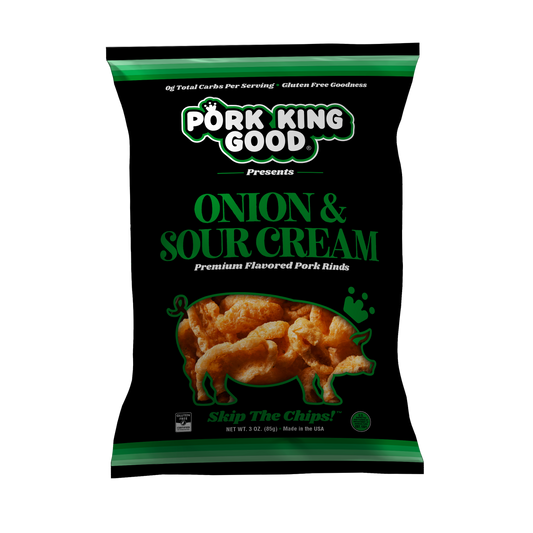 Onion & Sour Cream Pork Rinds - 3 oz