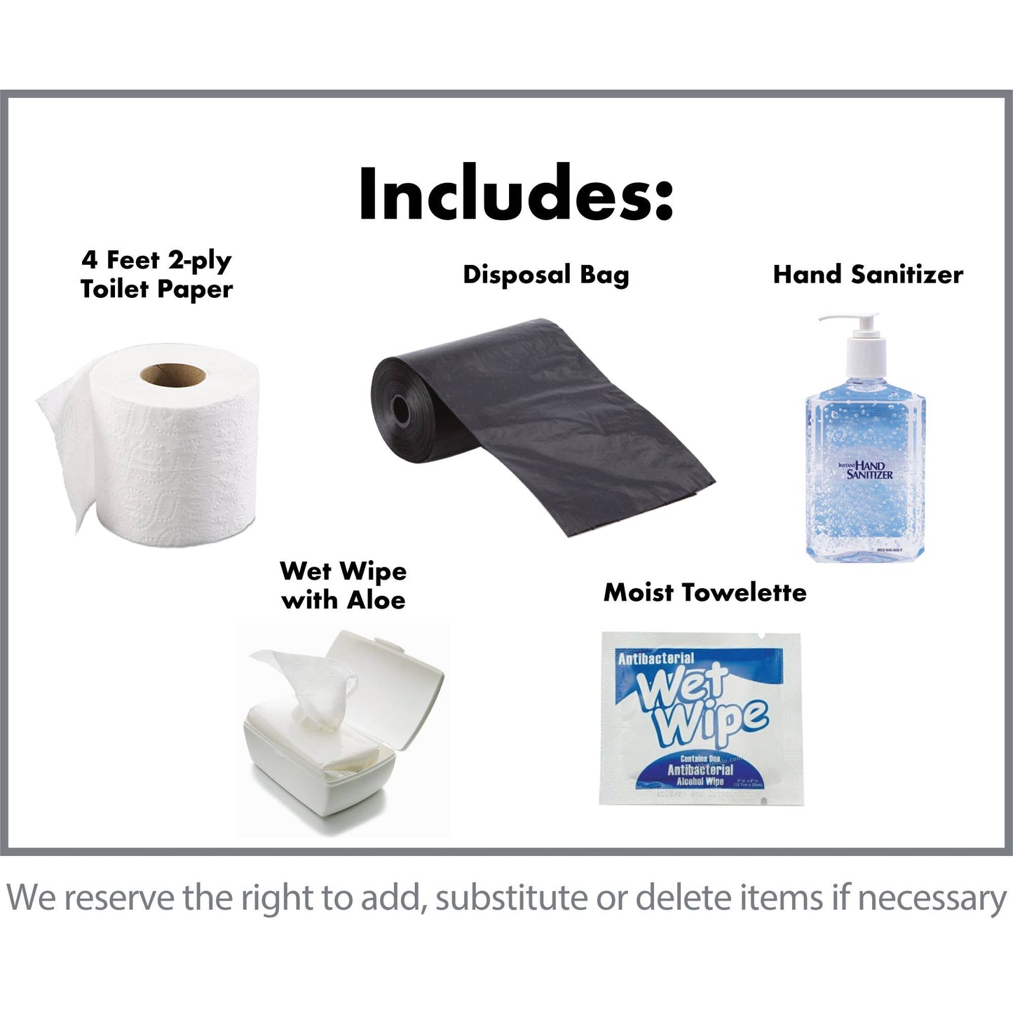 Potty Packs - SH!T Kit - Wet Wipes Included