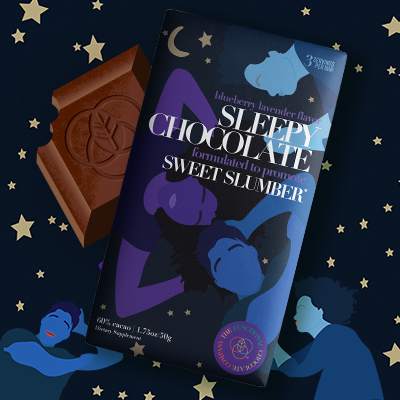 The Functional Chocolate Company - Sleepy Chocolate - Sleep Formula - Blueberry Lavender